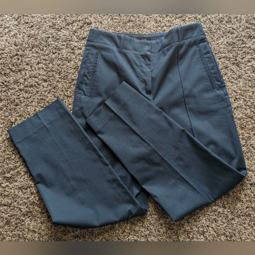 J Crew Reimagine Blue/Gray Ankle Trousers - Size 6Tall